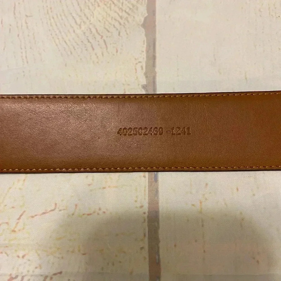 Men’s‎ Navy Blue Smooth Faux Leather Belt Fits Size 36-38 - Picture 6 of 10